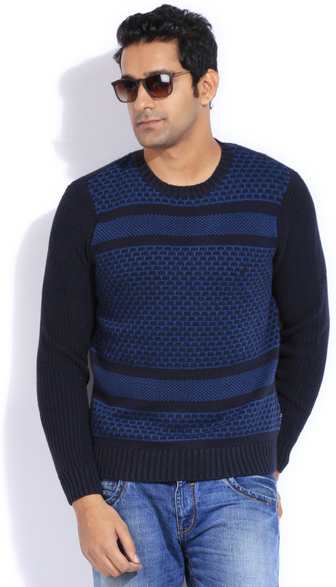 nautica navy blue sweater