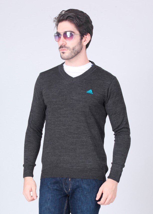 adidas v neck sweater