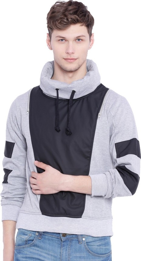 campus sutra full sleeve solid men's sweatshirt