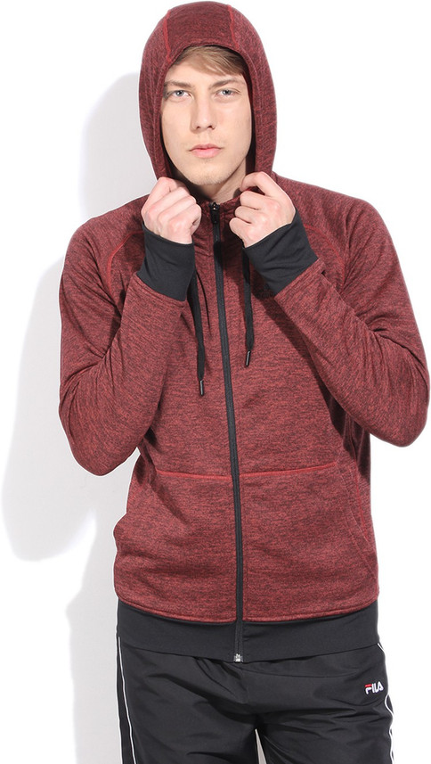 Sleeve Self Design Men Sweatshirt 