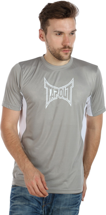 Tapout Printed Men Round Neck White 