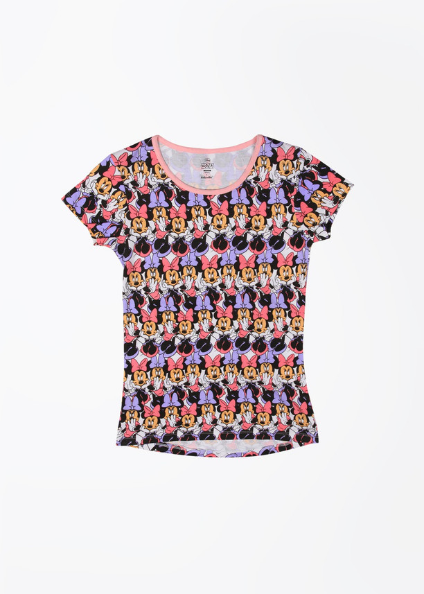Mickey Mouse Girls Printed T Shirt 