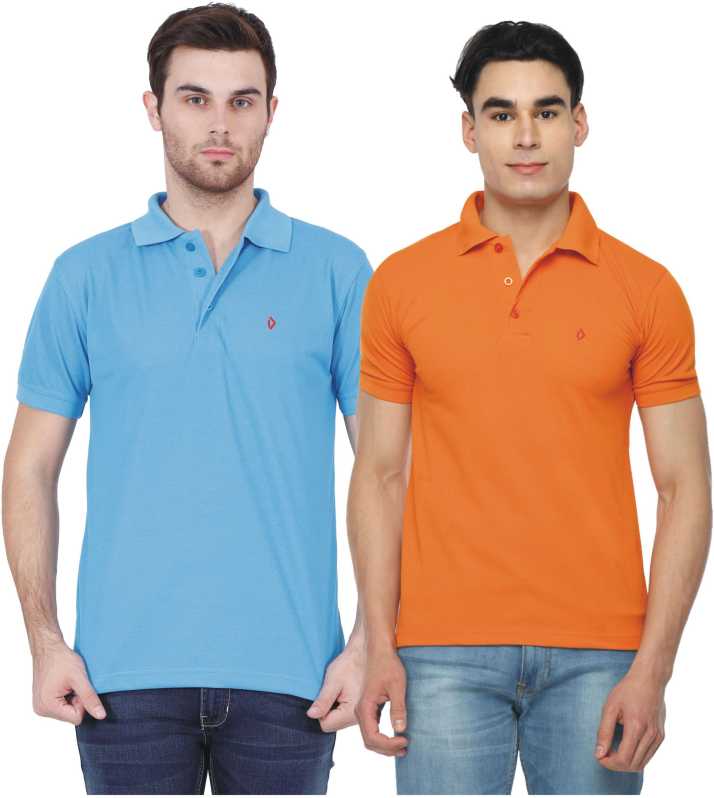 Digo Solid Men Polo Neck Dark Blue Orange T Shirt Buy Dark Blue Orange Digo Solid Men Polo Neck Dark Blue Orange T Shirt Online At Best Prices In India Flipkart Com