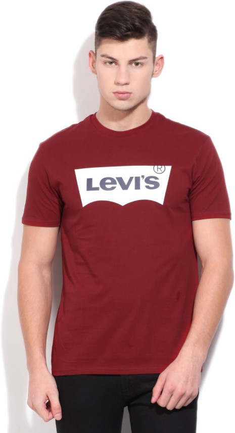 red levis t shirt