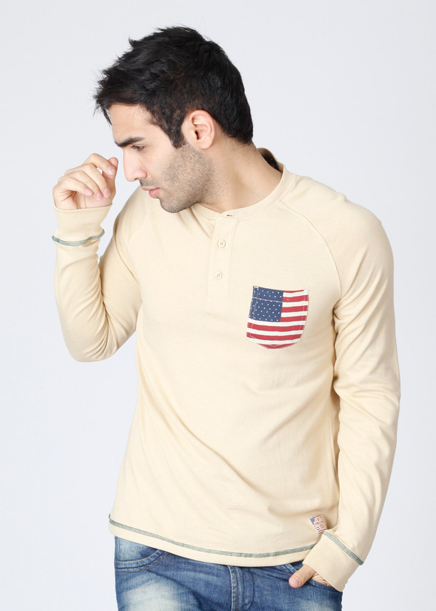 AMERICAN SWAN Printed Men Round Neck 
