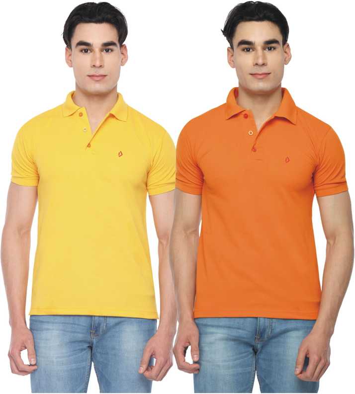 Digo Solid Men Polo Neck Orange Yellow T Shirt Buy Orange Yellow Digo Solid Men Polo Neck Orange Yellow T Shirt Online At Best Prices In India Flipkart Com