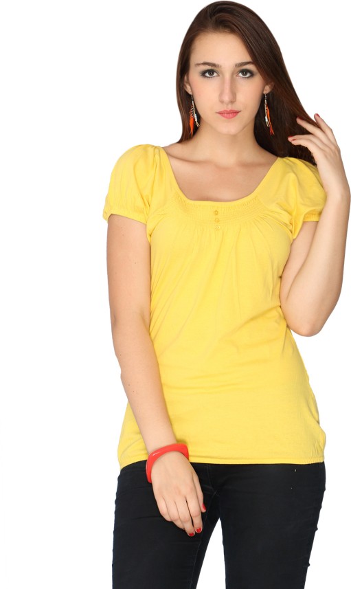 ladies yellow t shirt