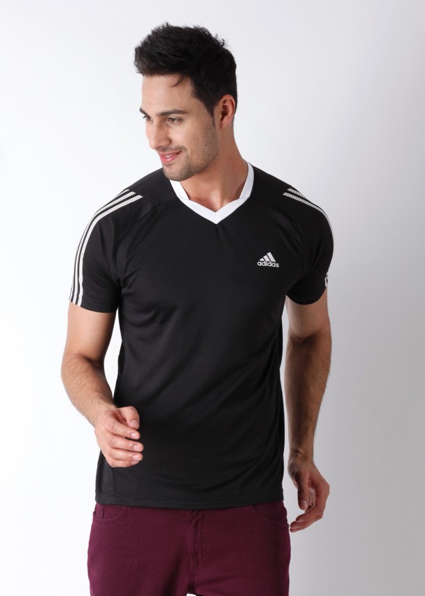 adidas v neck t shirts mens