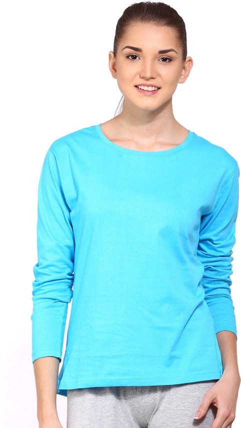 Ap'pulse Solid Women Round Neck Light 