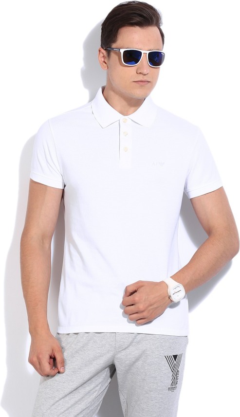 Armani Jeans Men White T-Shirt - Buy 10 
