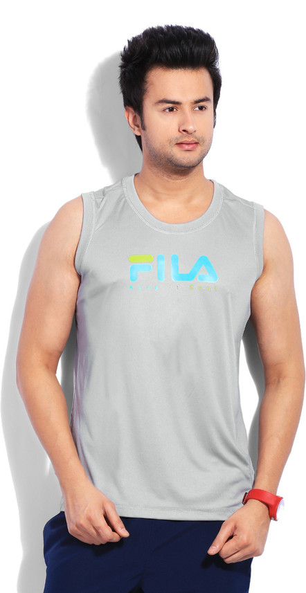 silver fila shirt