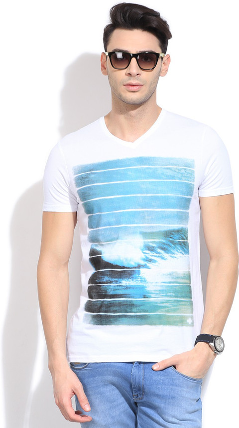 Jeanswest Australia Printed Men V-neck 
