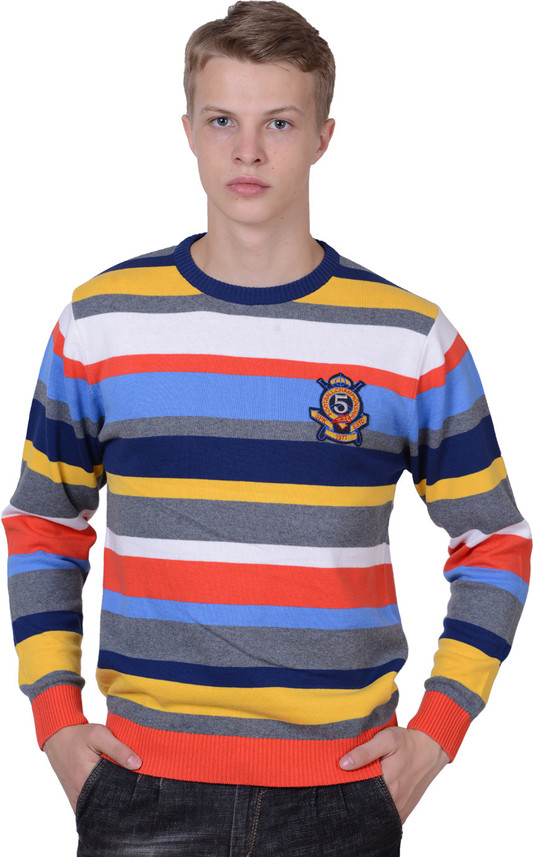 SPORTKING Striped Men Round Neck 