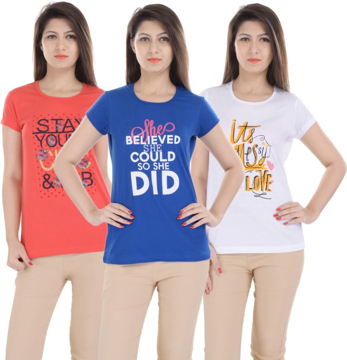 women's t shirt online flipkart