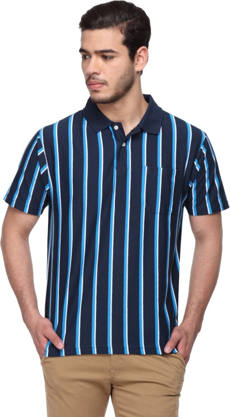 striped polo t shirt mens