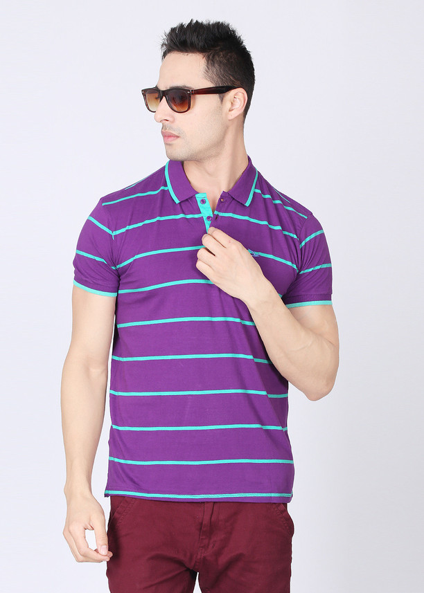 RUGGERS YOUNG Striped Men Polo Neck 