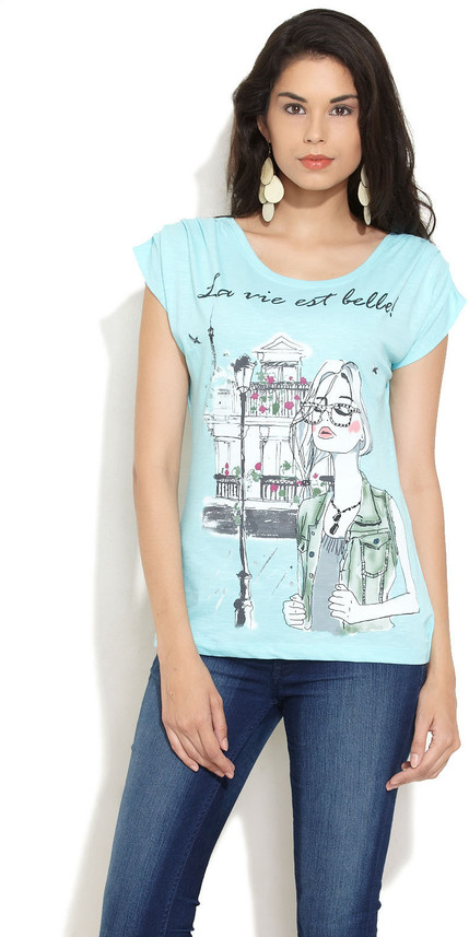 Buy Sky blue ELLE Printed Women 