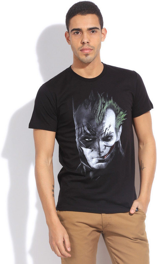 Buy BLACK Joker Solid Men Round Neck 