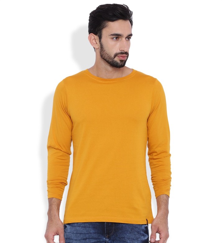 mustard yellow t shirt mens