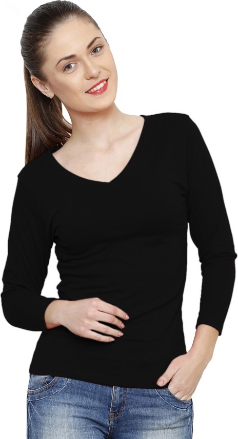 full sleeve t shirts for womens flipkart