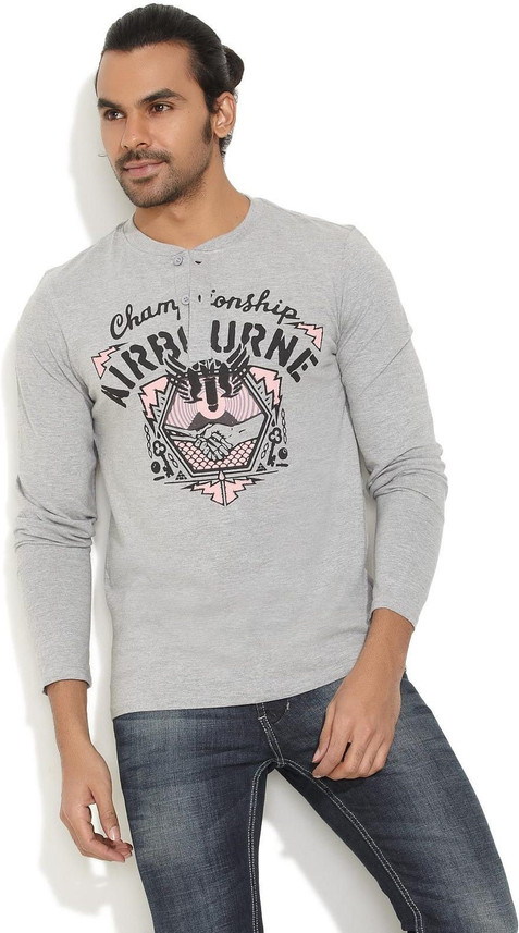Indigo Nation Street Printed Men Henley 
