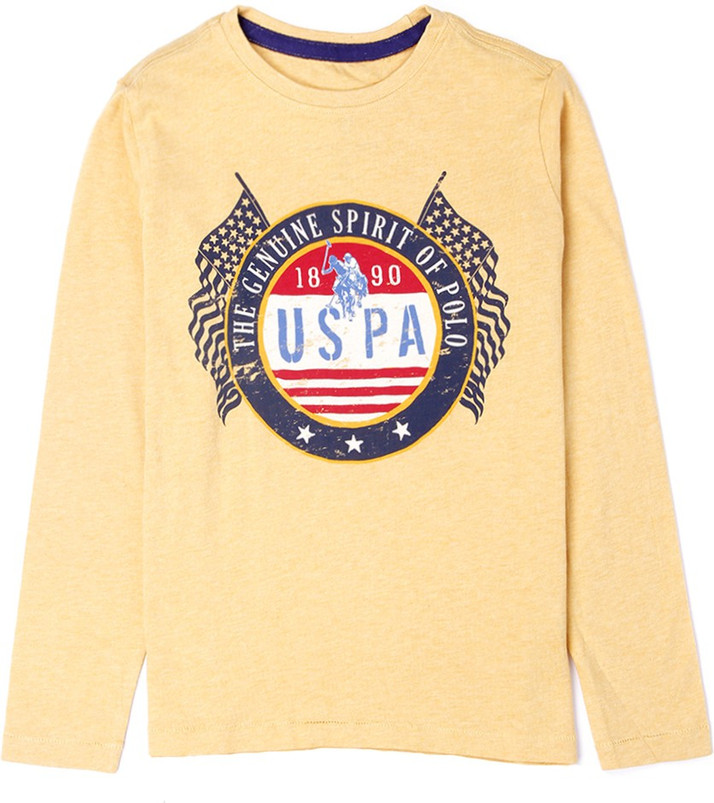 POLO ASSN U.S Boys Long Sleeve Graphic Printed T-Shirt