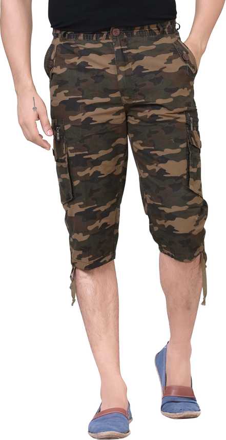 Brinley Printed Men Three Fourths Buy Army Print Brinley Printed Men Three Fourths Online At Best Prices In India Flipkart Com