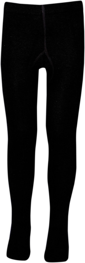 Supersox Solid Girls Black Tights - Buy 
