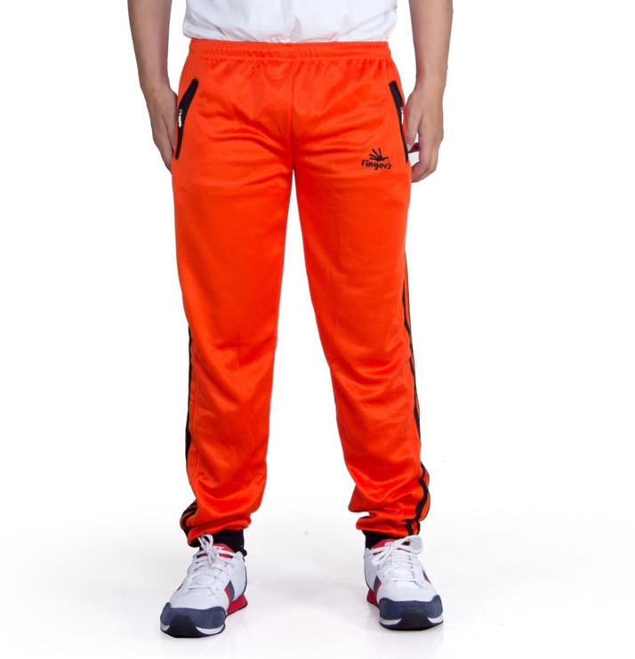orange track pants mens