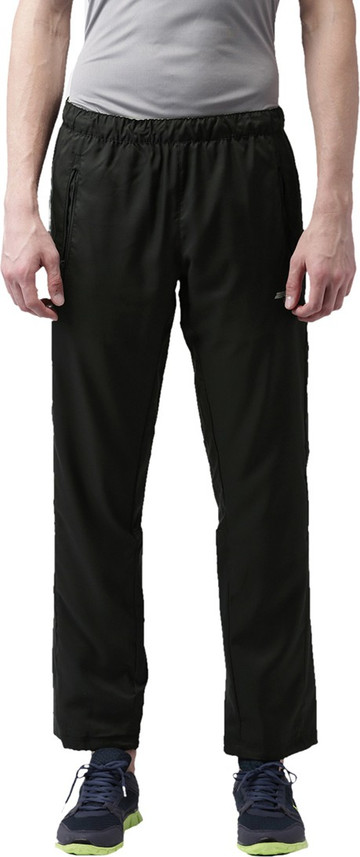 2GO Solid Men Black Track Pants - Buy 