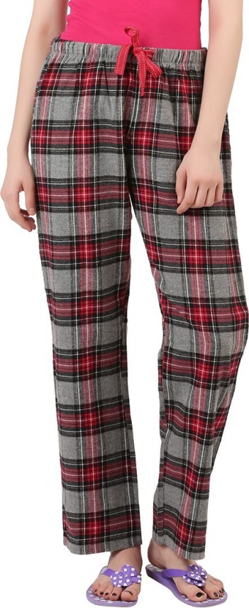 checkered track pants womens