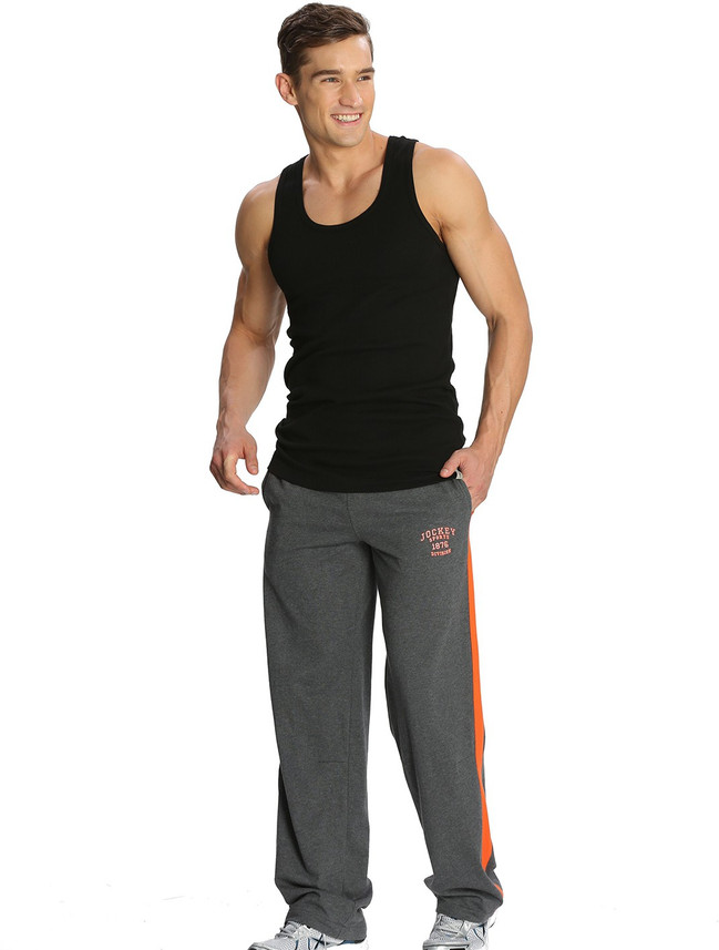 jockey solid men's track pants