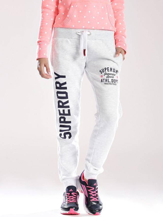 Superdry Solid Women Grey Track Pants 