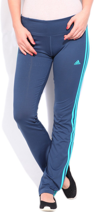 blue adidas track pants womens