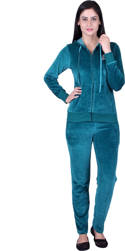 velvet track suit for women