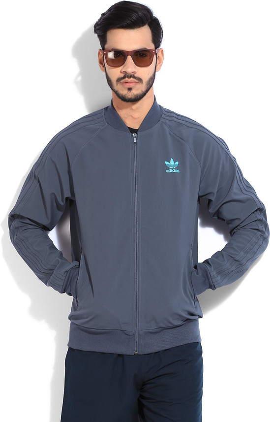 adidas solid men's track top