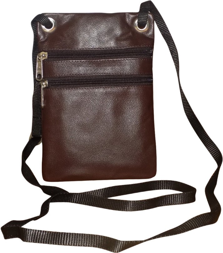 leather small sling bag