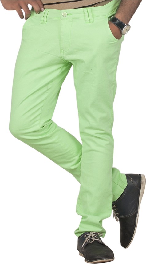 mens light green jeans