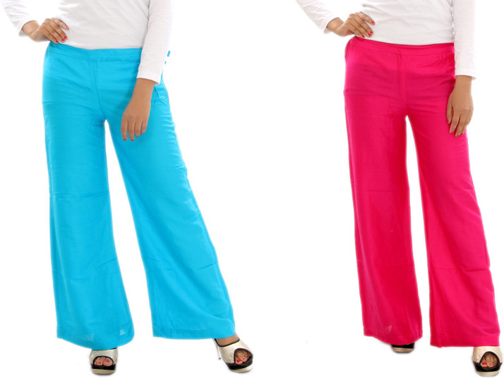 sky blue colour plazo