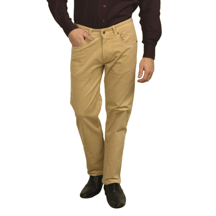 RUACE Regular Fit Men Brown Trousers 