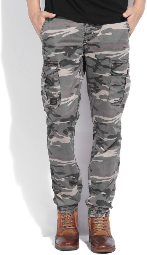 mens grey camo trousers