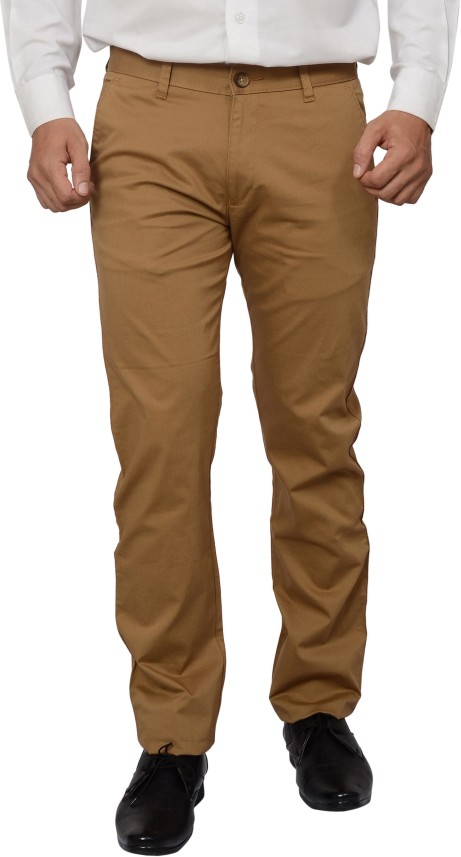 mens brown twill pants