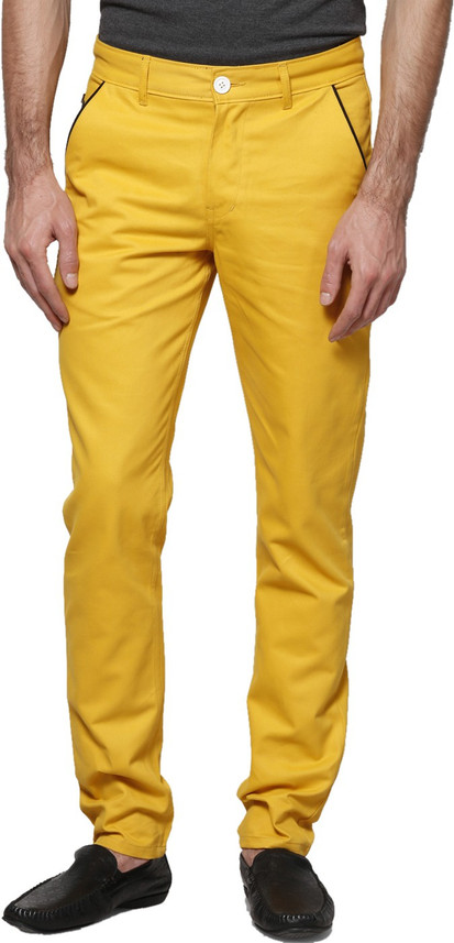 Hubberholme Chino Slim Fit Men Yellow 