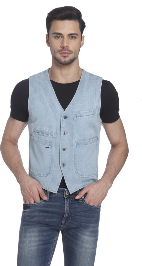JACK \u0026 JONES Solid Men Waistcoat - Buy 