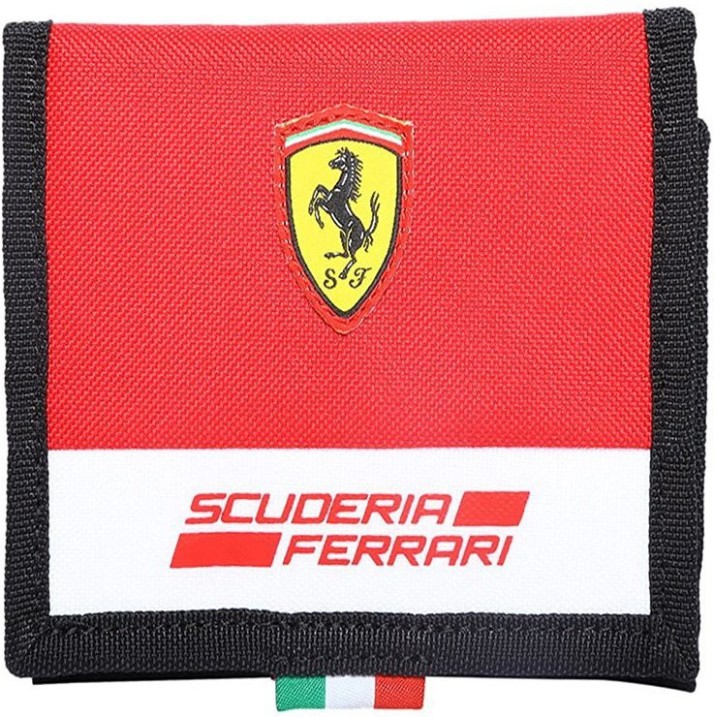 Puma Men Red Fabric Wallet Ferrari Red 