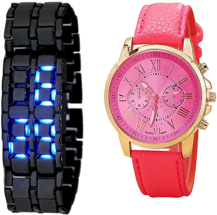 led analog watch