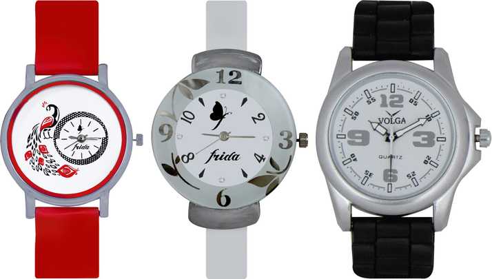 Frida Designer Volga Beautiful New Branded Type Watches Men And Women Combo741 Volga Band Analog Watch For Couple Buy Frida Designer Volga Beautiful New Branded Type Watches Men And Women