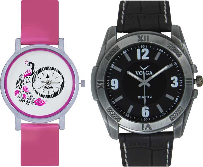 Frida Designer Volga Beautiful New Branded Type Watches Men And Women Combo102 Volga Band Analog Watch For Couple Buy Frida Designer Volga Beautiful New Branded Type Watches Men And Women