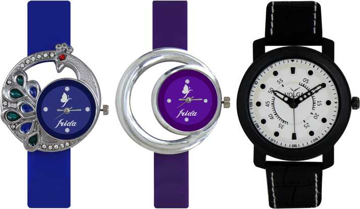 Frida Designer Volga New Branded Type Watches Men And Women Combo454 Volga Frida Couple Analog Watch For Couple Buy Frida Designer Volga New Branded Type Watches Men And Women Combo454