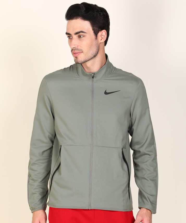 nike full sleeve solid men sports jacket